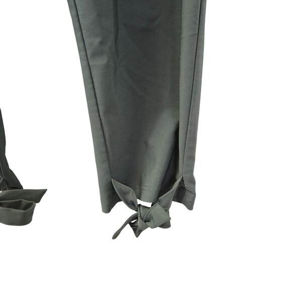 Grace Karin High Rise Paper Bag Waist Tie Ankle Pants Size Medium - Picture 6 of 7